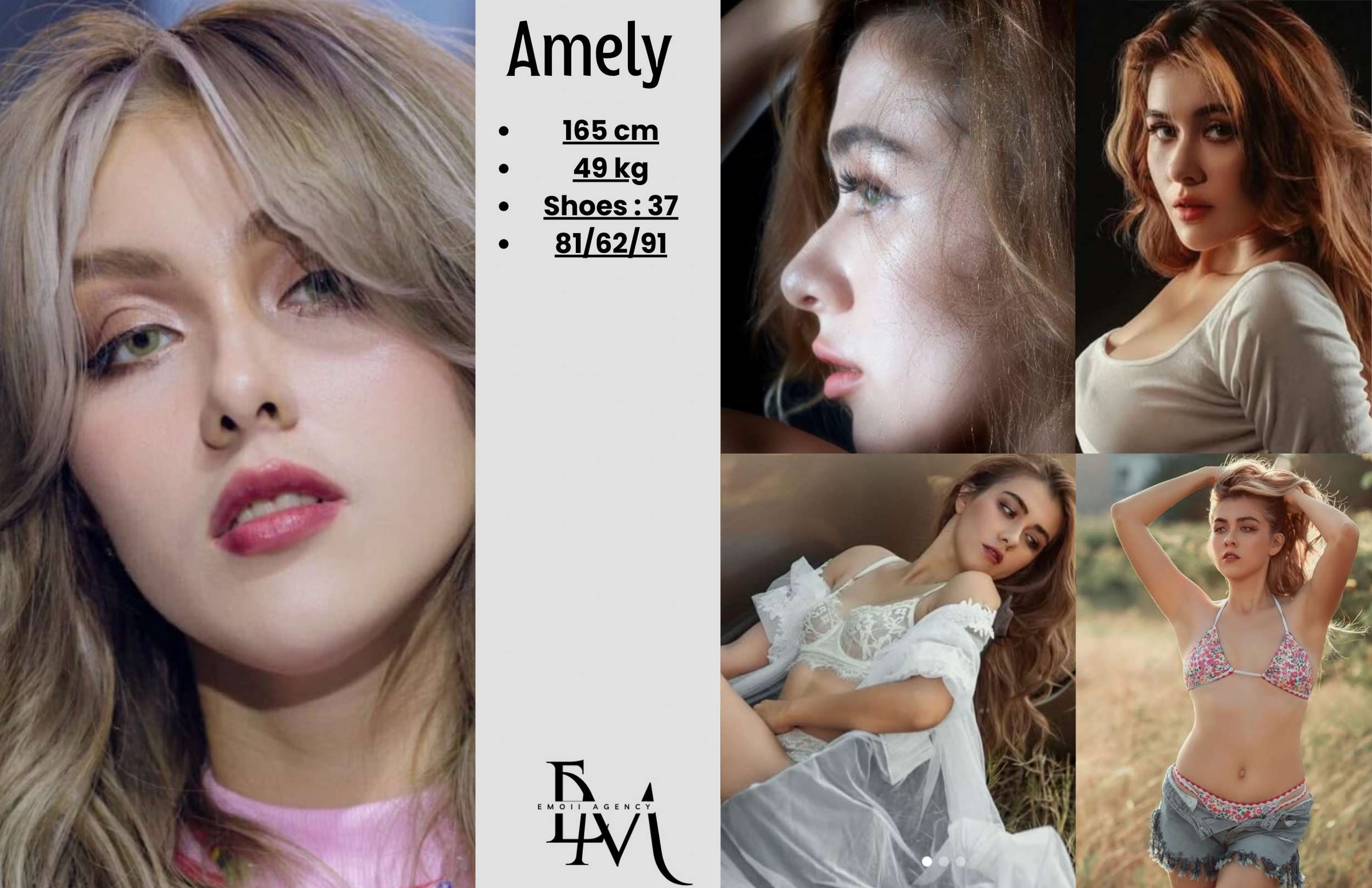 Amely Comp Card