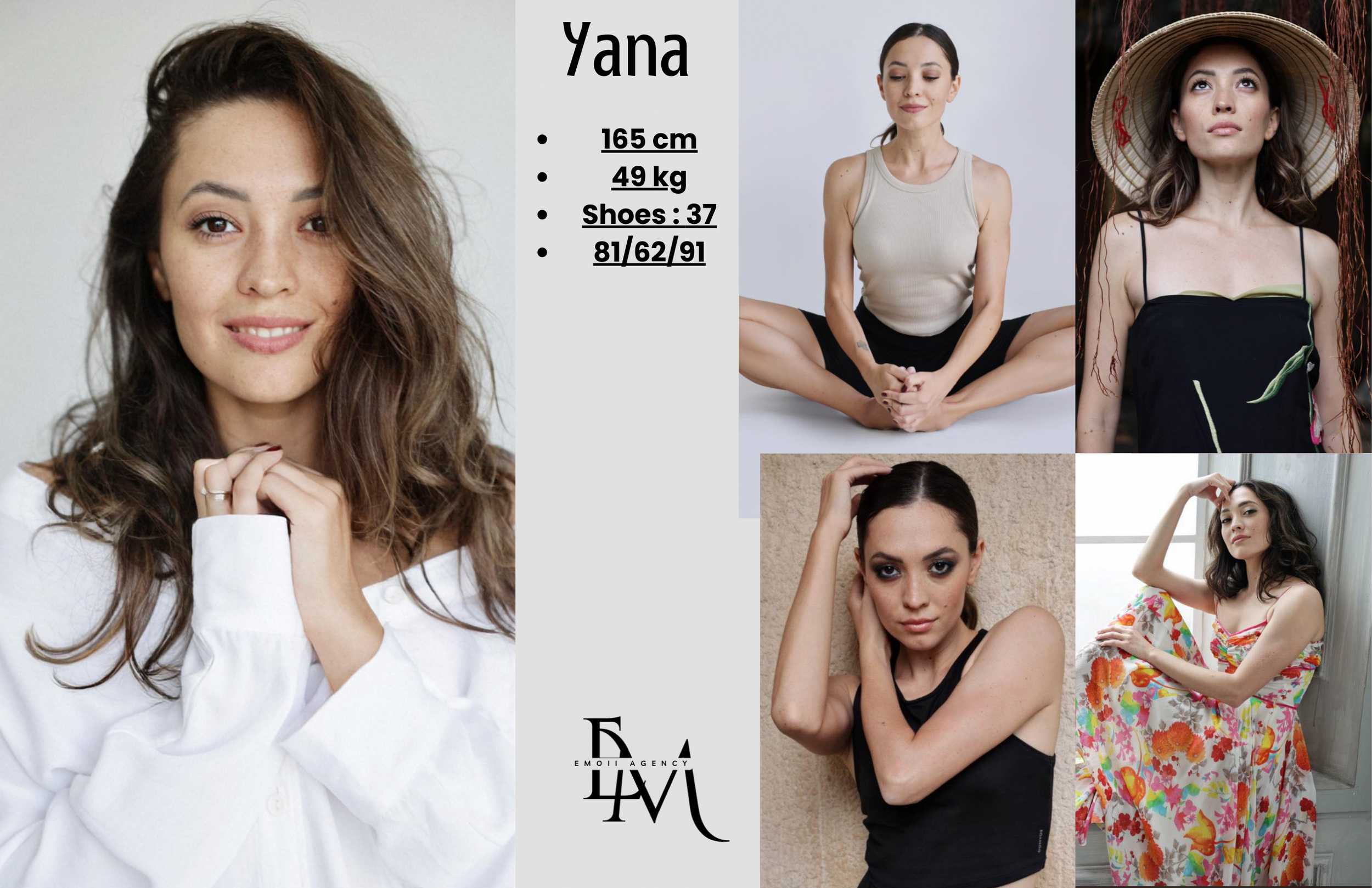 Yana comp card