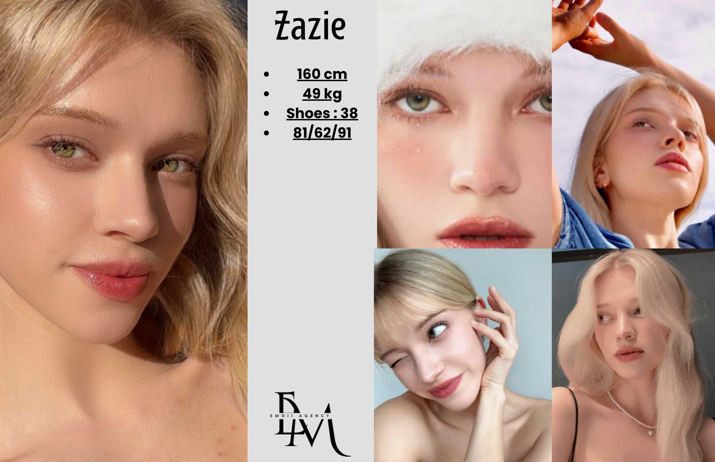 Zazie compcard