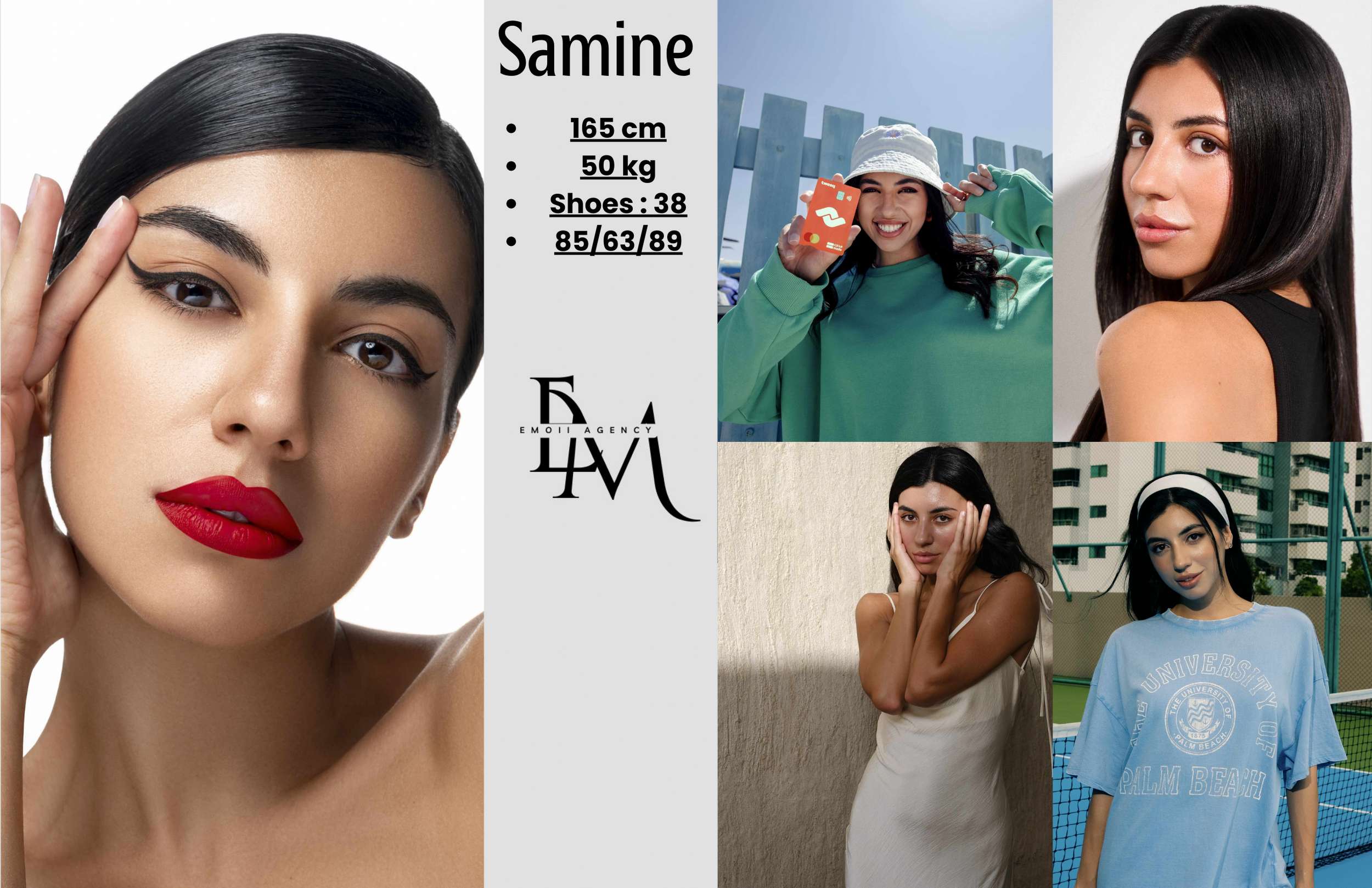 Samine compcard